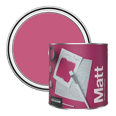 Colours Matt Emulsion Wall and Ceiling Paint - Raspberry Ripple 2.5L