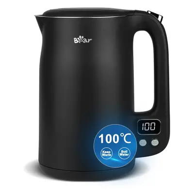 Segment Temperature Control Electric Kettle Digital Display with Thermal Insulation, Watt Stainl