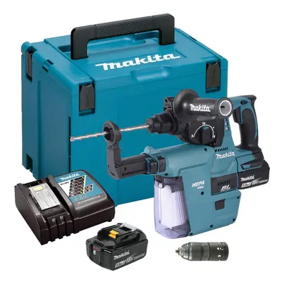 Makita DHR243RMJV 18v LXT Brushless Rotary Hammer Drill + Chuck + Extractor 5AH