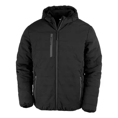 (M, Black) Result Genuine Recycled Mens Compass Padded Jacket