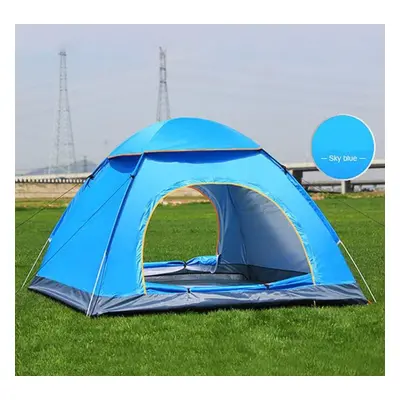 (sky blue, 200*150*115cm) Wtempo 1-2/2-3/3-4 Person Outdoor Camping Folding Automatic Tents Seas