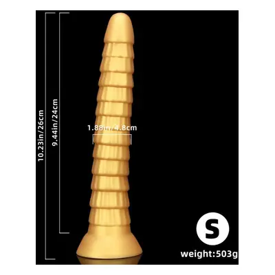 (gold, S) Long Anal Plug Big Buttplug Dilatador Anal Dildo Butt Plugs Anal Toys For Woman Adults