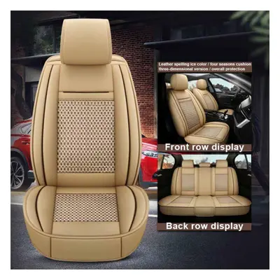 (beige, Standard Edition) Full Envelope Car Cushion Four Seasons Universal Leather Seat Cover Su