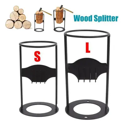 (L) S/l Firewood Splitter, Portable Iron Splitting Wedge For Log Wood Labor Saving Portable Wood