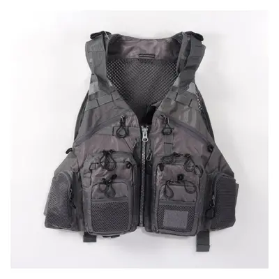 (grey, free size(45-95KG)) Life Vest Life Jacket Fishing Outdoor Sport Flying Jacket Safety Surv