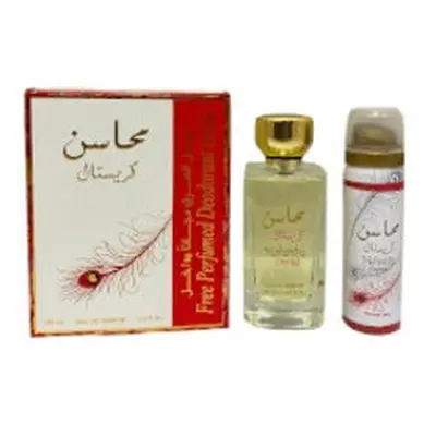 Lattafa Perfumes - Mahasin Crystal Gift set EDP ml and deospray ml 100ml