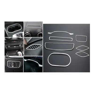 (Silver) Car Styling For Audi A3 8V S3 Auto Interior Accessories Center