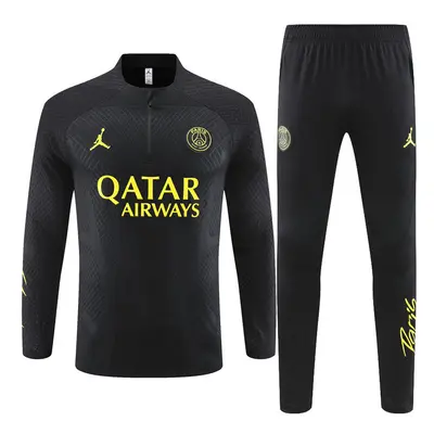 (M) PSG Player Edition Football Training Suit Long Sleeve Tracksuit Black/Yellow