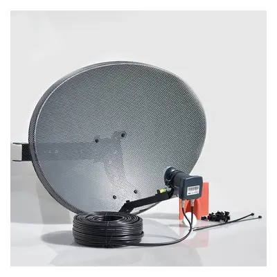 (15 Meter Kit Black ) Viewi Freesat HDR Satellite Dish DIY Self Installation Kit, Latest Dish wi