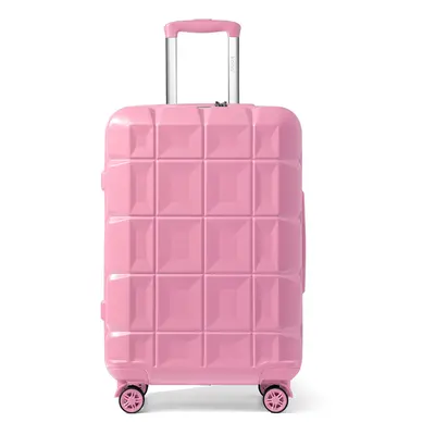 (28 inch) 13/20/24/28'' Pink Hard Shell ABS Suitcase With TSA Lock