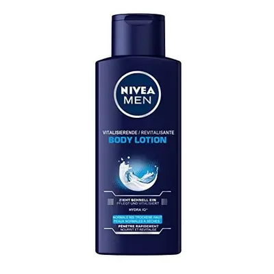 NIVEA Men Pack of body lotion, x ml bottle, vitalising body lotion, absorbs quickly for normal t