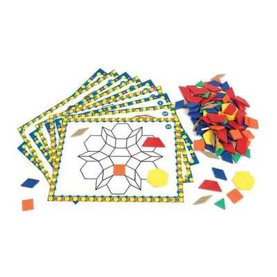 Learning Resources LER6134 Pattern Block Design & Discover Set