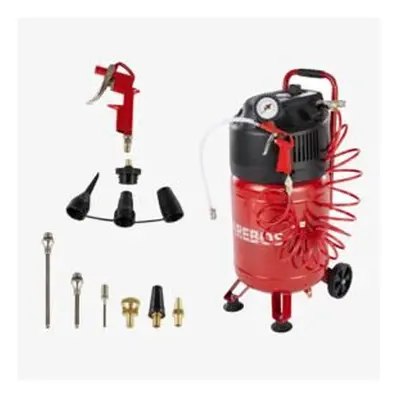 AREBOS Air Compressor 1500W | 30L | 10Bar | Standing |13 Piece Accessories | Quick Connect Coupl