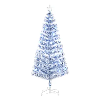 HOMCOM Artificial Fibre Optic Christmas Tree Seasonal Decoration w/ LED