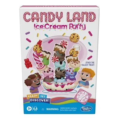 Hasbro Gaming Candy Land Ice Cream Party Preschool Game for Players Games for Preschoolers Ages 