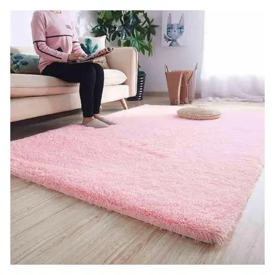 (200x290cm) Fluffy Large Pink Rugs Anti-Slip Carpet Mat Floor Living Room Bedroom Rug