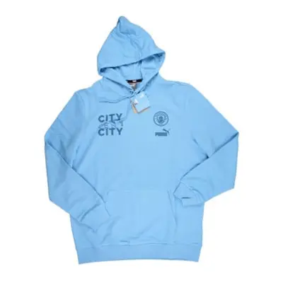 (XXL) Man City FtblCore Graphic Hoody (Light Blue)