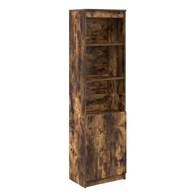 (smoked oak, cm) vidaXL Highboard Black Oak 37.5x35x180 cm Engineered Wood cabinet side cabinet