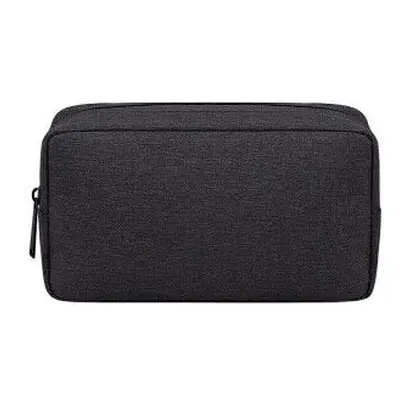 (Black, L) Small Travel Cable Organizer Bag Electronics Organizer Electronic Accessories Case fo