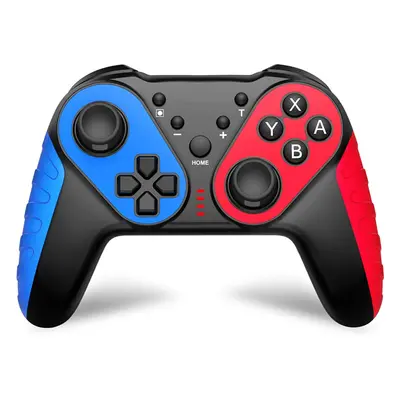 (Blue red) Bluetooth Game Controller for Switch Six-axis Somatosensory Gyroscope Wireless Gamepa