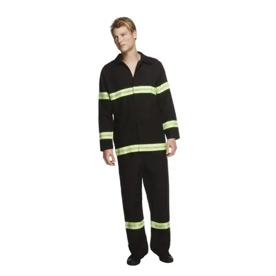 Medium Men's Black Fever Fireman Costume