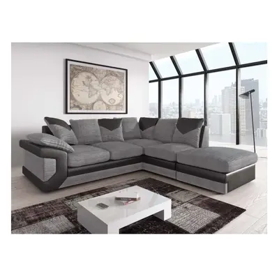 (Right Hand Facing) Dino Corner Sofa Faux Leather Fabric