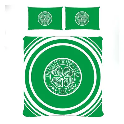 Celtic FC Official Double Duvet and Pillowcase Set Pulse Design