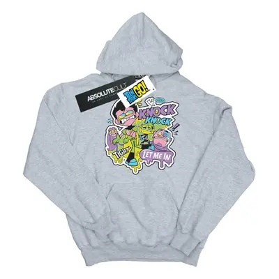 (9-11 Years, Sports Grey) DC Comics Boys Teen Titans Go Knock Knock Hoodie