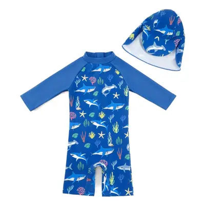 upandfast Baby/Toddler Boy One Piece Zip Sunsuits with Sun Hat UPF 50+