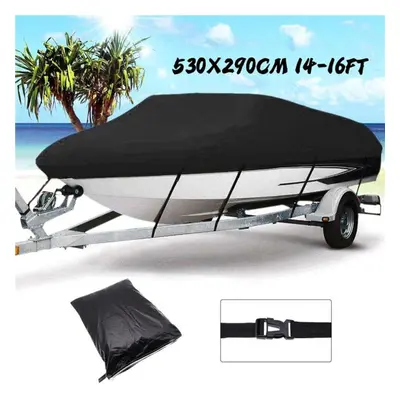 (14-16Ft (530X290cm)) Yacht Boat Cover 11- 22ft Barco Boat Cover Anti-uv Waterproof Heavy Duty M