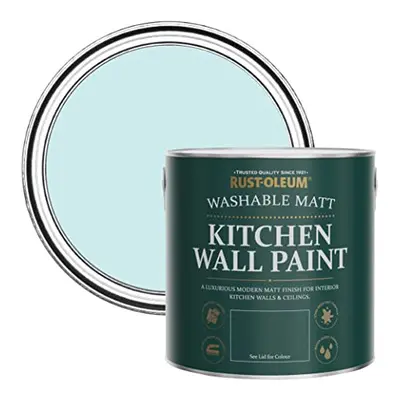 Blue Washable Kitchen Wall Paint in Matt Finish - Duck Egg 2.5L