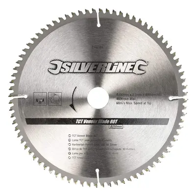 Silverline TCT Veneer Blade 80T x - 25, 20, mm rings