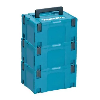 3 x Makita MAKPAC Stacking Connector Tool Case Systainer TYPE 396 X X