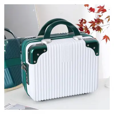 (green,white, Metal Password Lock) Inch Cosmetic Case Make Up Storage Box Password Lock Makeup B