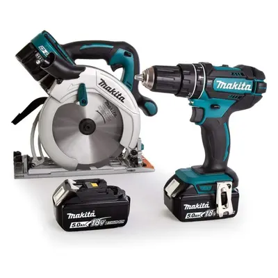 Makita DLX2372TJ Twin Pack 18V x 5.0Ah Li-ion