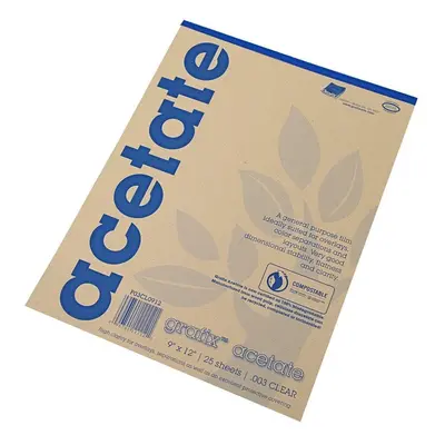 Grafix Acetate Pad X in Clear Sheets/Pad