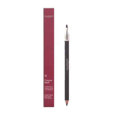 CLARINS CARBON BLACK Crayon LONG-LASTING EYE PENCIL WITH BRUSH & SHARPENER