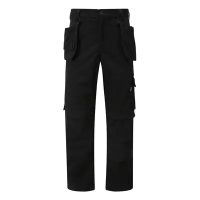 (36" Waist / X-Long Leg) Tuffstuff Pro Flex Slim Fit Trade Work Trousers Black (Various Sizes)