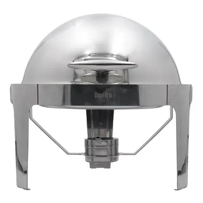 Quattro Round Roll Top Chafing Dish Litre Stainless Steel