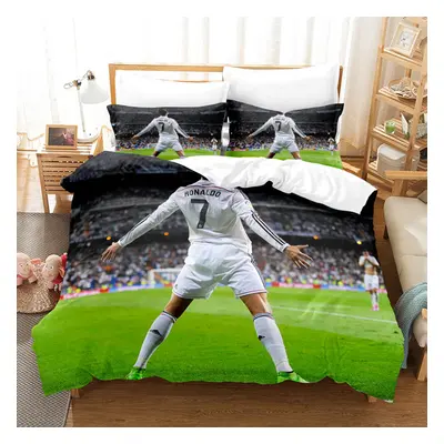 (14, Double(200x200cm)) Football Digital Printing Bed Piece Piece Set single double King Super k