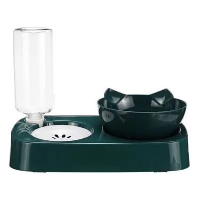 (Green, S) Anti-overturning Cat Bowl Separation Design Autoxic Drinking Water Basin Largr Capaci