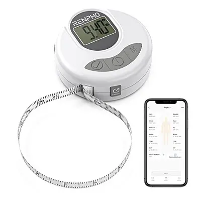 RENPHO Digital Body Tape Measure, Smart Bluetooth Measuring Tape for Body Measuring, Weight Loss