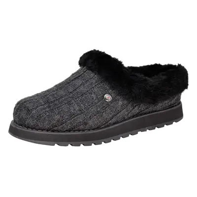 Skechers BOBS from Women's Keepsakes Ice Angel Slipper Charcoal/Black 7.5 US