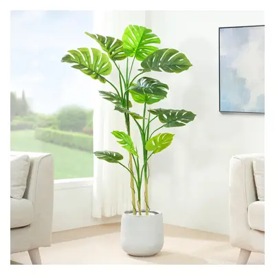 (140CM) Artificial Monstera Tree with Plastic Planter&Moss