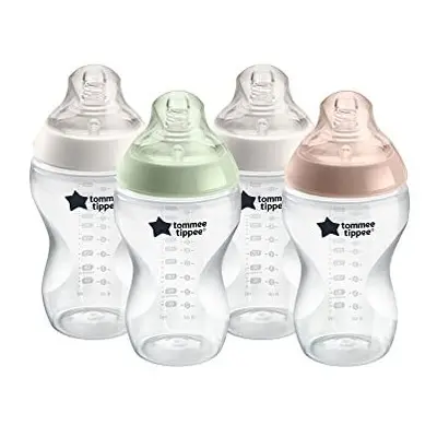 Closer to Nature Baby Bottles BreastLike Teat with AntiColic Valve 340ml Pack of