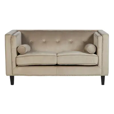 Premier Housewares Felisa Seat Mink Velvet Sofa