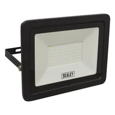 Sealey LED115 Extra Slim Floodlight with Wall Bracket 100W SMD LED