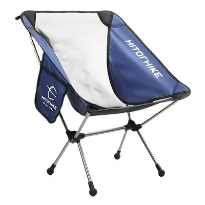 (navy Blue) Travel Ultralight Folding Chair Superhard High Load Outdoor Camping Portable Beach H