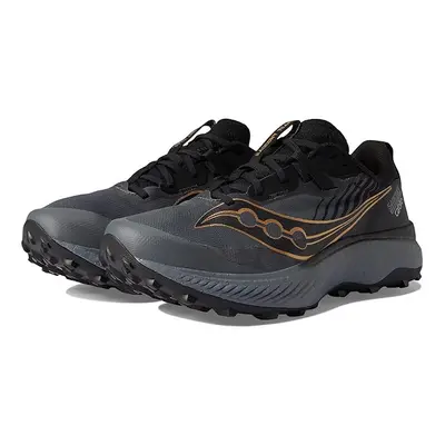 Saucony Men's Endorphin Edge Trail Running Shoe Black/GOLDSTRUCK