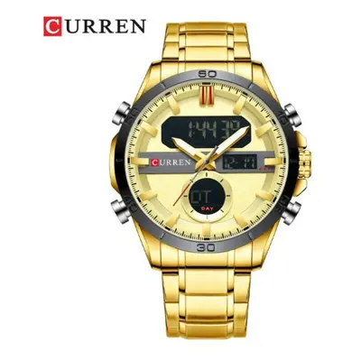 (gold) Curren Men Designer Watches Luxury Watch Brand Sport Digital Wristwatches Multifunctional